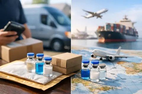Comparing Domestic and International Research Peptide Delivery